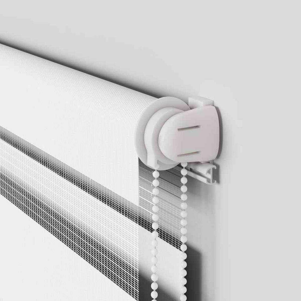 DOPPELROLLO 150/150 cm Stoffbreite 145,9 cm aus Polyester Weiß - Weiß, Textil (150/150cm) - vidaXL