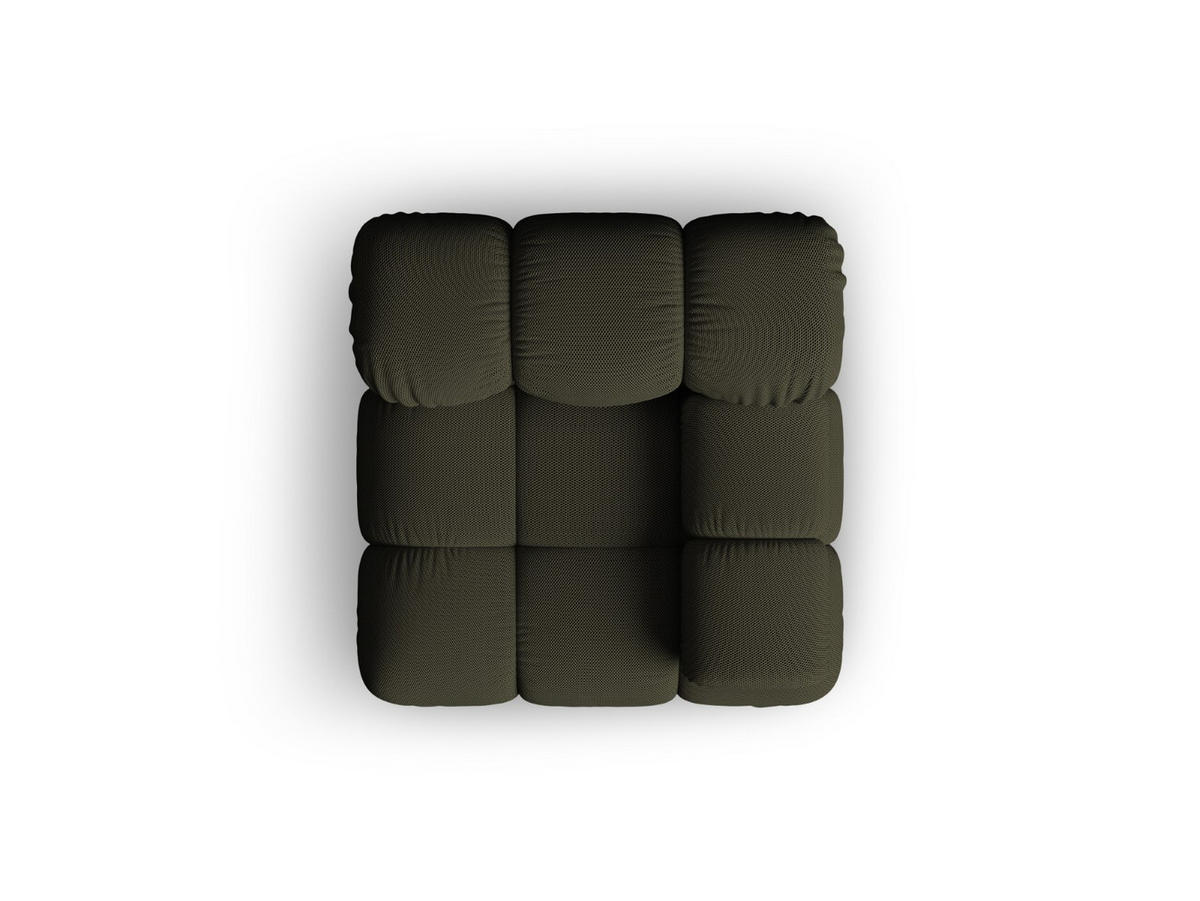 MODUL rechts Bellis aus 3D-Stoff amazonasgrün - Waldgrün, Textil (94/70/94cm) - Micadoni