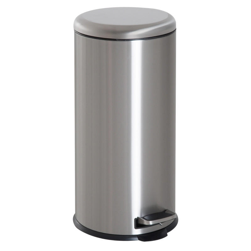 ABFALLEIMER - Silberfarben, Metall (29.2/62.9/29.2cm)