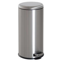ABFALLEIMER - Silberfarben, Metall (29.2/62.9/29.2cm)