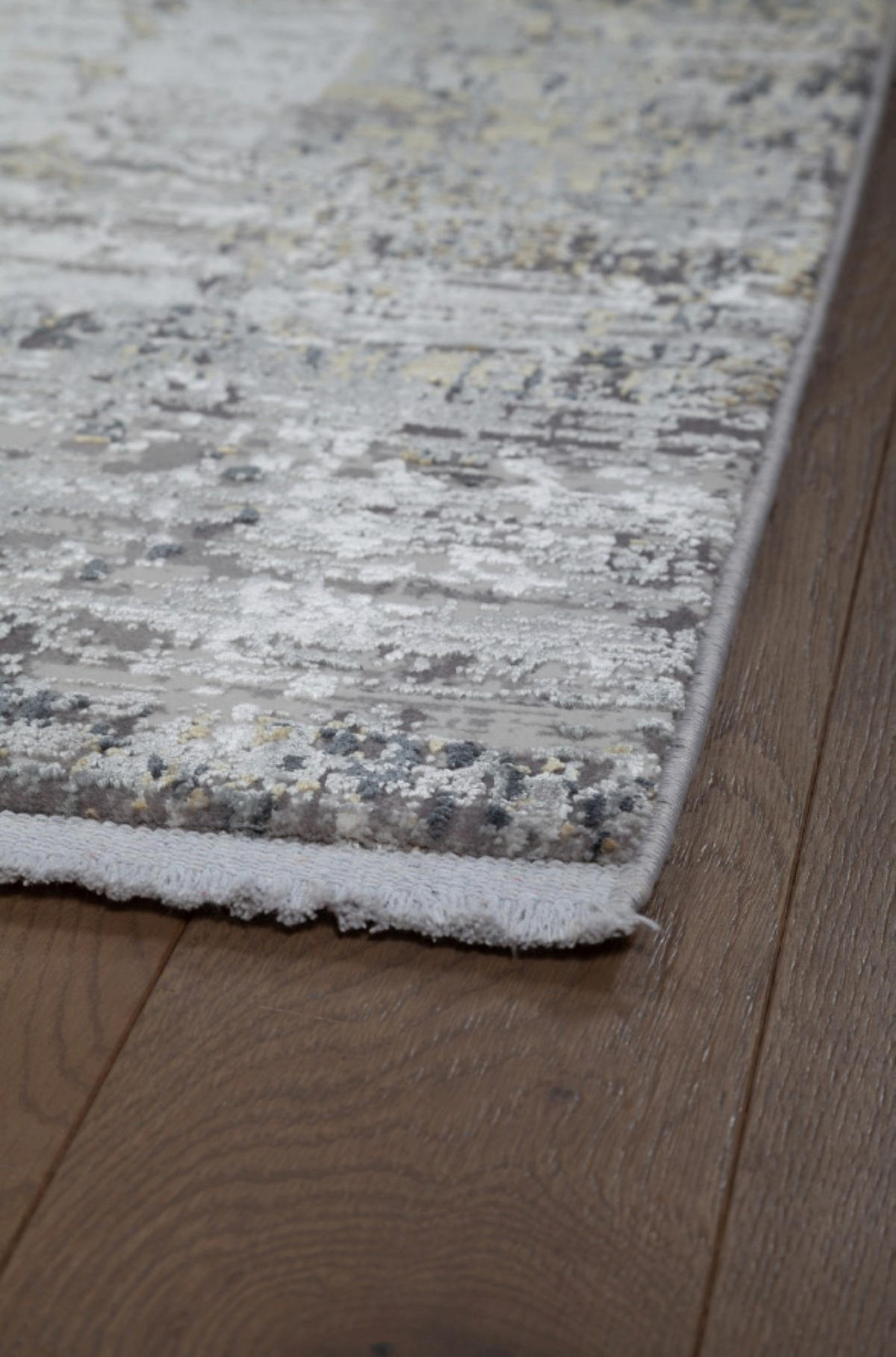 TEPPICH modern Wohn-/Schlafzimmer Viskose BRODERIE Grau 300x400 cm - Grau, Textil (300/400cm) - Novatrend