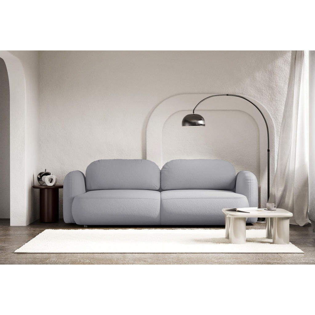 Thumbnail - Selsey 3-Sitzer, Hellgrau, Textil, 253x82x110 cm, Wohnzimmer, Sofas & Couches, Schlafsofas