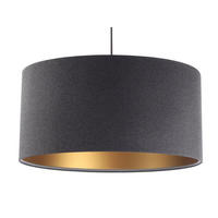 HÄNGELEUCHTE Grau 60/30 cm - Schwarz/Grau, Kunststoff (60/1.1/30cm) - ONZENO
