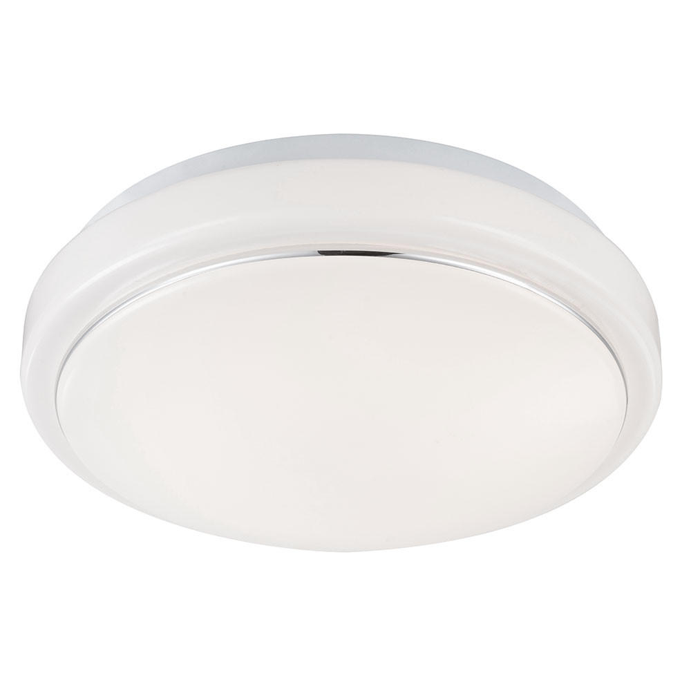 LED DECKENLEUCHTE Tamina Alu Weiß - Weiß, Metall (26/26/8cm) - Globo Lighting