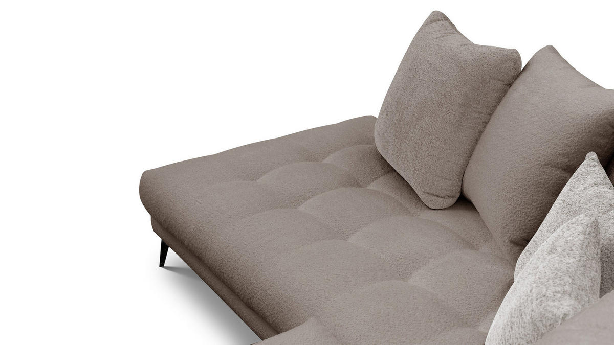 ECKSOFA CALME 5-Sitzer, creme - Creme, Holz/Textil (294/229cm) - Courtois Laville