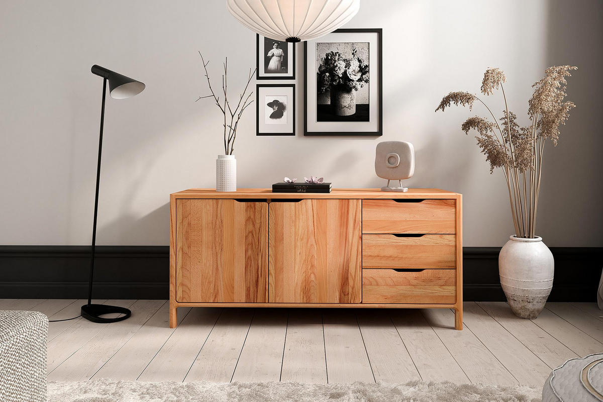 KOMMODE PAUL Kernbuche - Kernbuche, Holz (140/64/50cm) - byoak