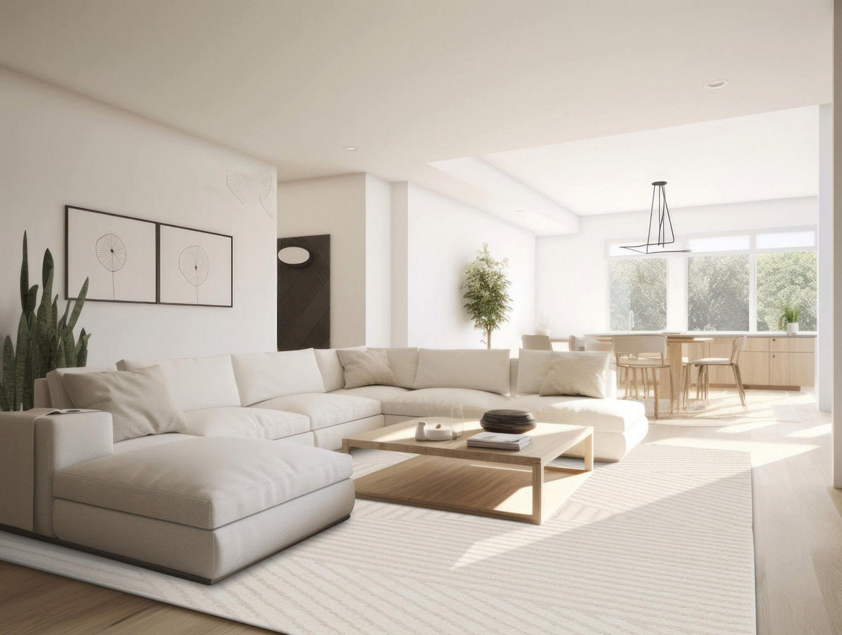 TEPPICH Design Relief-Effekt beige - Beige, Textil (160/230cm) - AFK Living