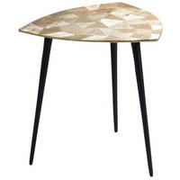 COUCHTISCH Singh 2 Beistelltisch Metall Goldoptik 40/40/40 cm - Gelb, Metall (40/40/2.25cm) - M2 Kollektion