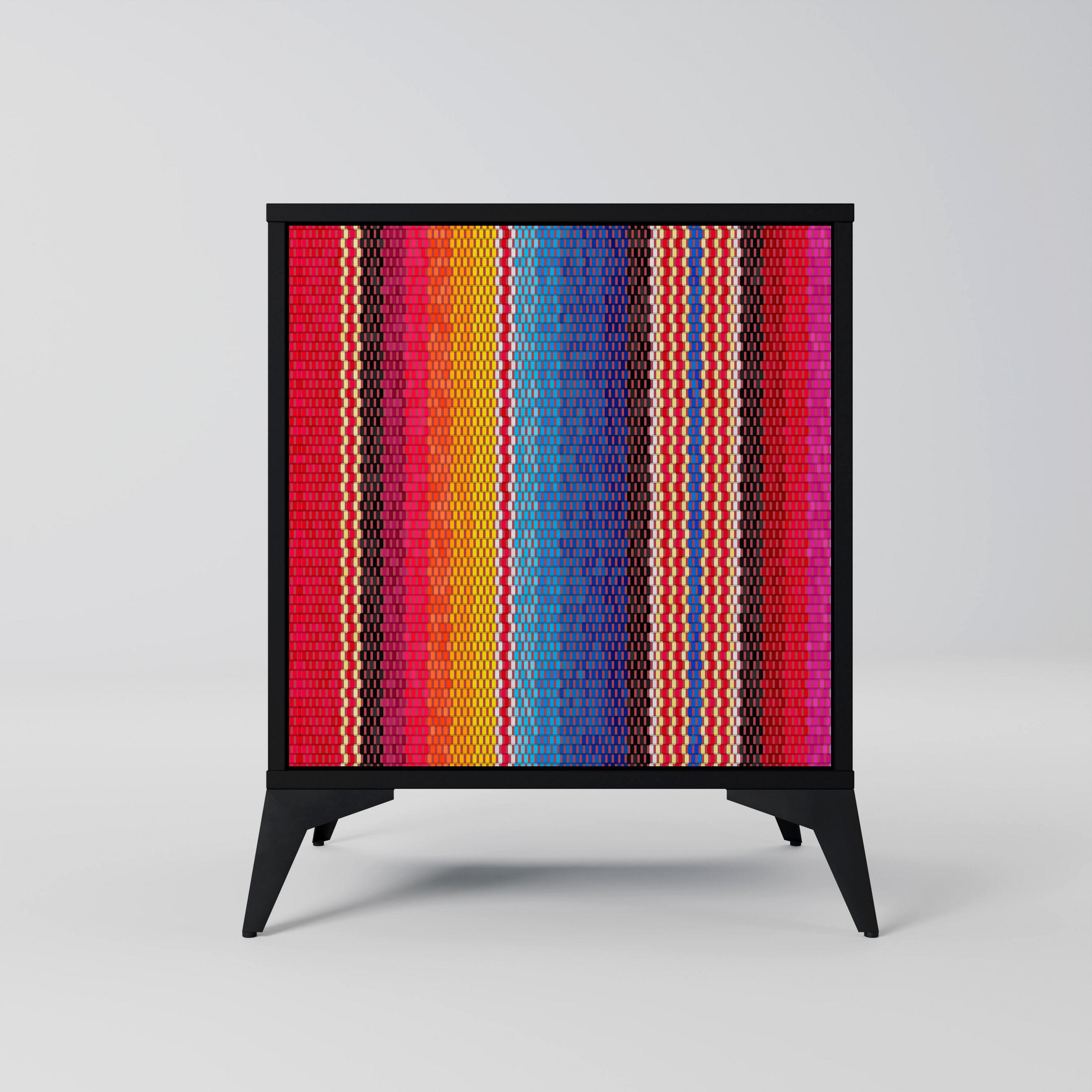 SpaceRebels Sideboard Schwarz 57.5x70.5x42 cm
