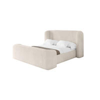POLSTERBETT mit Bettkasten, Fußteil und Lattenrost, Boxbett ohne Matratze - ESTI-Z 160x200 Beige - Greige, Holzwerkstoff/Textil (160/200cm) - ALTDECOR