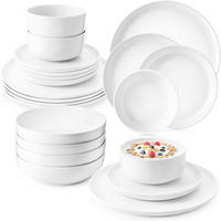 TAFELSERVICE MARLO - 24 teilig aus Porzellan - Weiß, Keramik (27/8.2/27cm) - Sänger