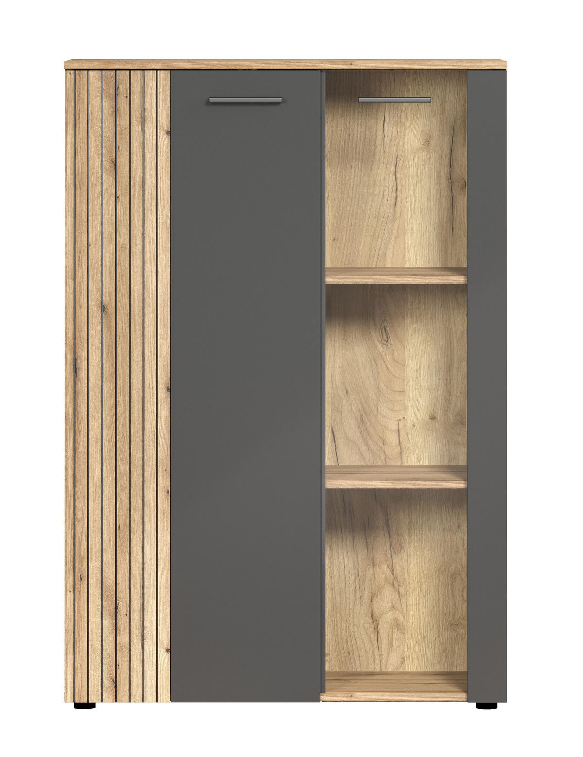 HIGHBOARD Esteban Anthrazit - Anthrazit, Holzwerkstoff (90/132/34cm) - Trendteam