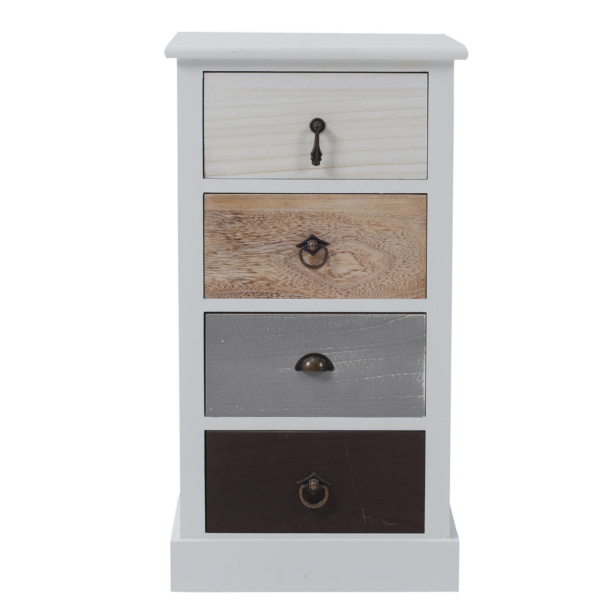 KOMMODE Weiß 27/37/69 cm - Weiß, Holzwerkstoff (27/69/37cm) - Mobili Rebecca