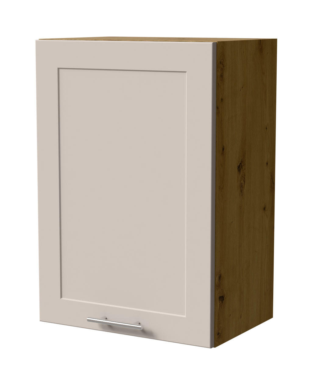 HÄNGESCHRANK Oslo W2/50 Eiche Artisan / Kaschmir Matt 50 / 32,5 / 72cm - Kaschmir/Eiche Artisan, Holz/Holzwerkstoff (50/72/32.5cm) - Feldmann-Wohnen
