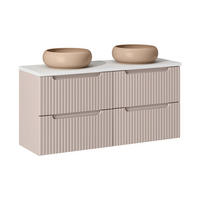 DVOJNI UMIVALNIK 120.4cm Riva Kašmir - bež, leseni material (120.4/59/40cm) - Petits-meubles