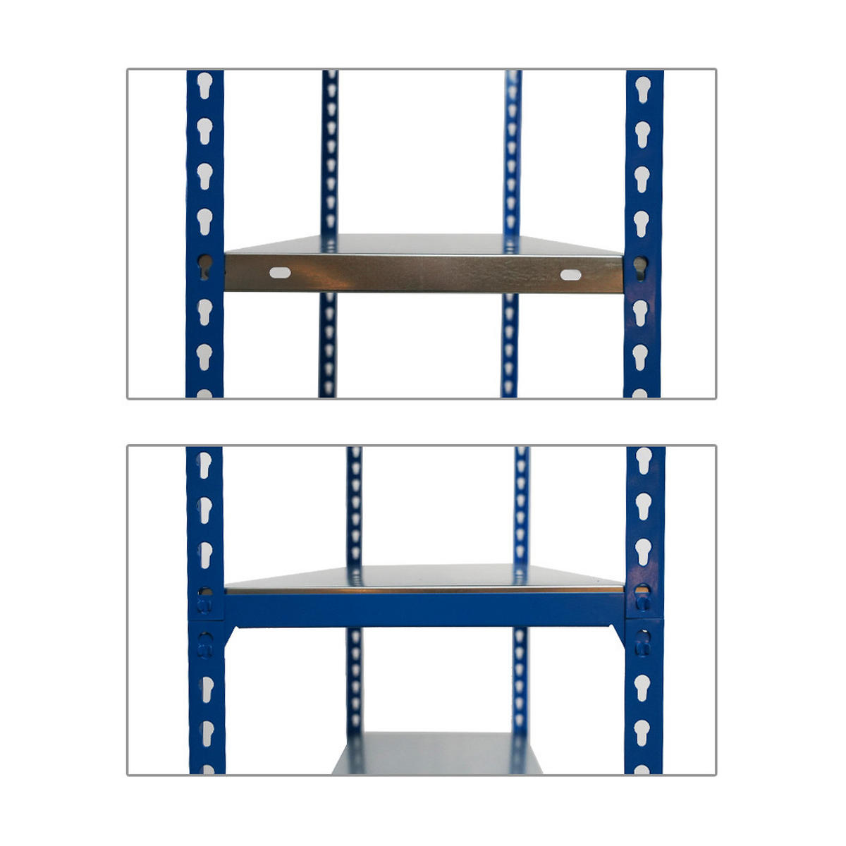 SCHWERLASTREGAL Metal Shark HxBxT 180 x 90 x 40 cm Fachlast 180 kg Blau-Verzinkt - Blau, Metall (90/180/40cm) - PROREGAL