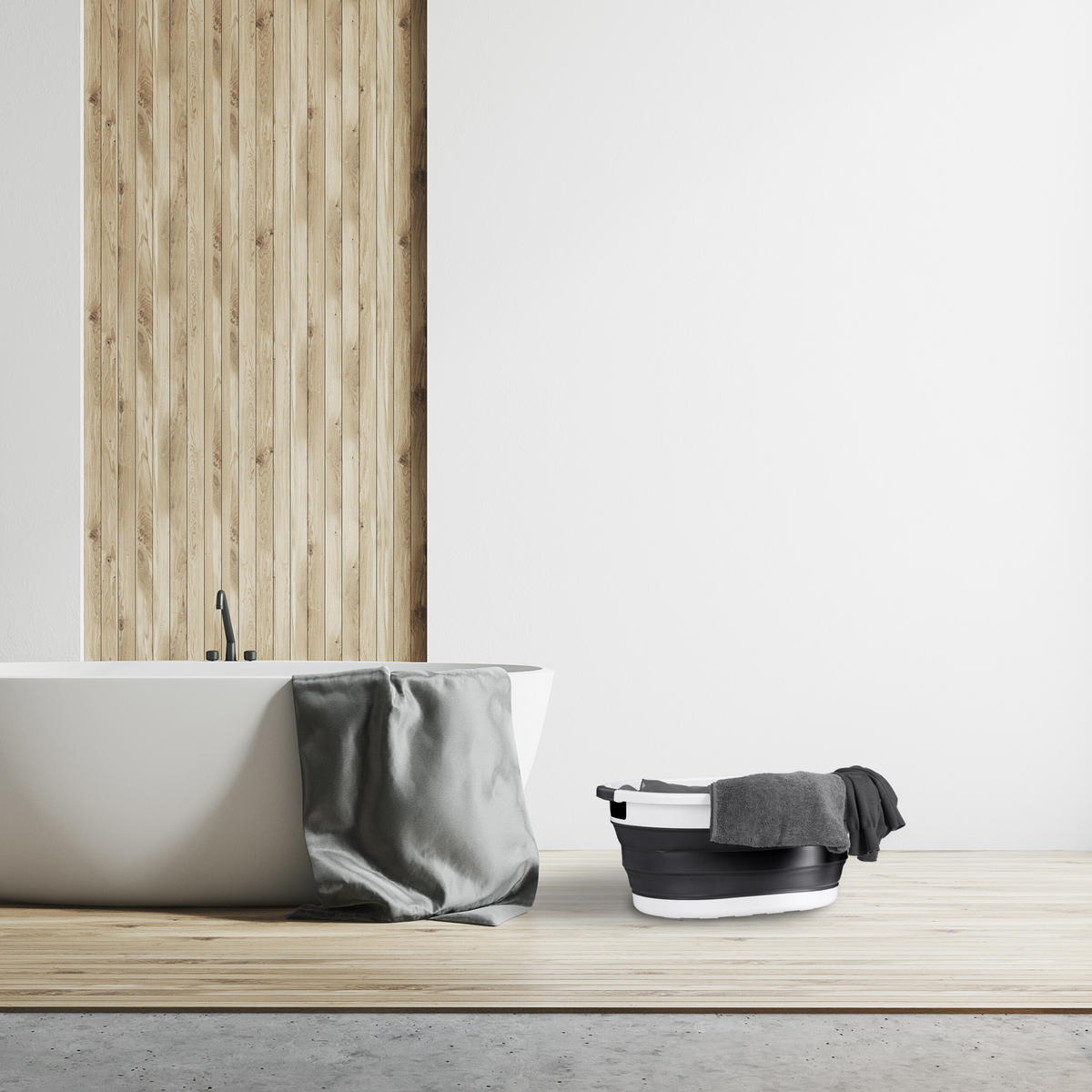 KÔŠ na prádlo - viacfarebná, plast (61/27.5/44cm) - Relaxdays