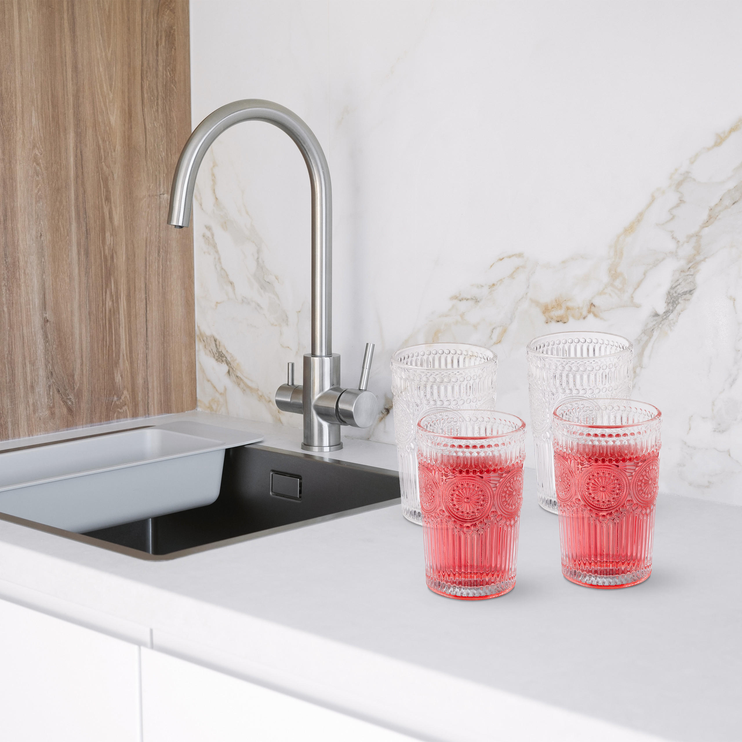 Transparent, Glas (0.45L) - Relaxdays