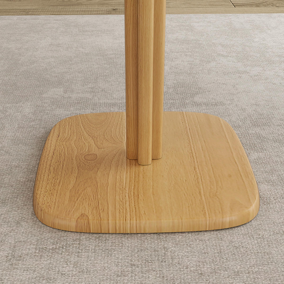 ESSTISCH DE-16500 quadratisch, 70/70 cm, für 4 Personen Naturholz - Naturfarben, Holzwerkstoff (70/70/75cm) - ComfortXL