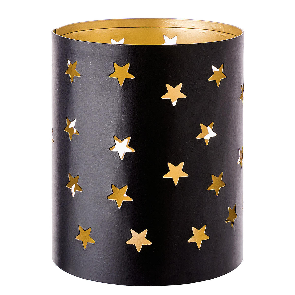 WINDLICHT (4er Set) Luminous - Schwarz, Metall (8/10/8cm) - Butlers