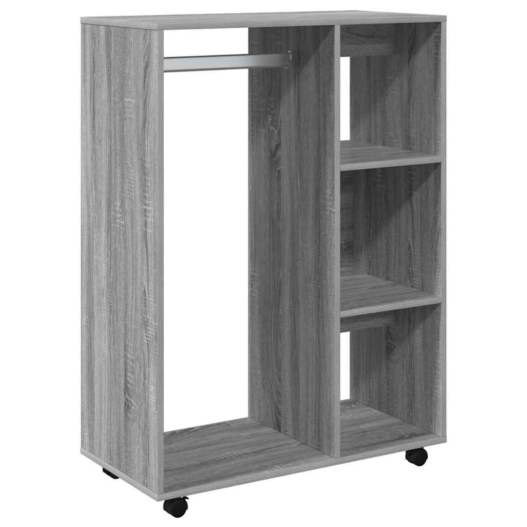 KLEIDERSCHRANK Grau Sonoma 80/40/110 Cm Holzwerkstoff - Grau, Holzwerkstoff (80/110/40cm) - vidaXL