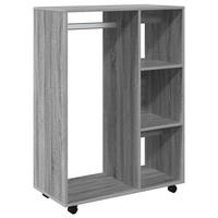 KLEIDERSCHRANK Grau Sonoma 80/40/110 Cm Holzwerkstoff - Grau, Holzwerkstoff (80/110/40cm) - vidaXL