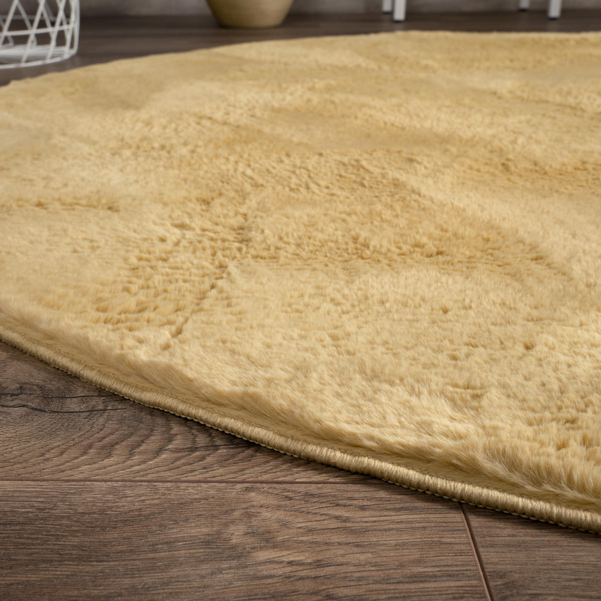 HOCHFLORTEPPICH 200/200 cm Soft 380 - Gelb, Textil (200/200cm) - Paco Home