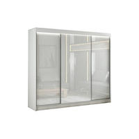 SCHIEBETÜRENSCHRANK TIPI II - Weiß, Holzwerkstoff (250/215/61cm) - Meblini