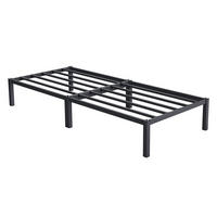 METALLBETT 200/90 cm - Anthrazit, Metall (90/200cm) - ML-DESIGN