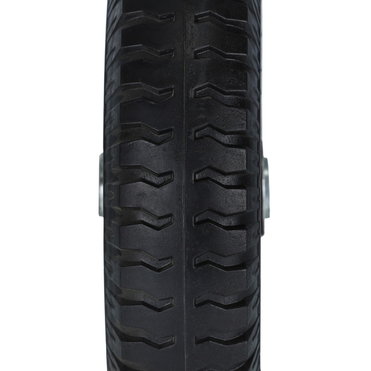 2XSCHUBKARRENRAD - Schwarz, Kunststoff/Metall (22/22/6.5cm) - Relaxdays