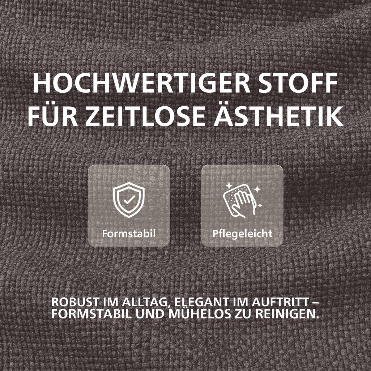 BARHOCKER Stoff Dunkelgrau - Chromfarben/Dunkelgrau, Textil/Metall (47/85/48cm) - CLP