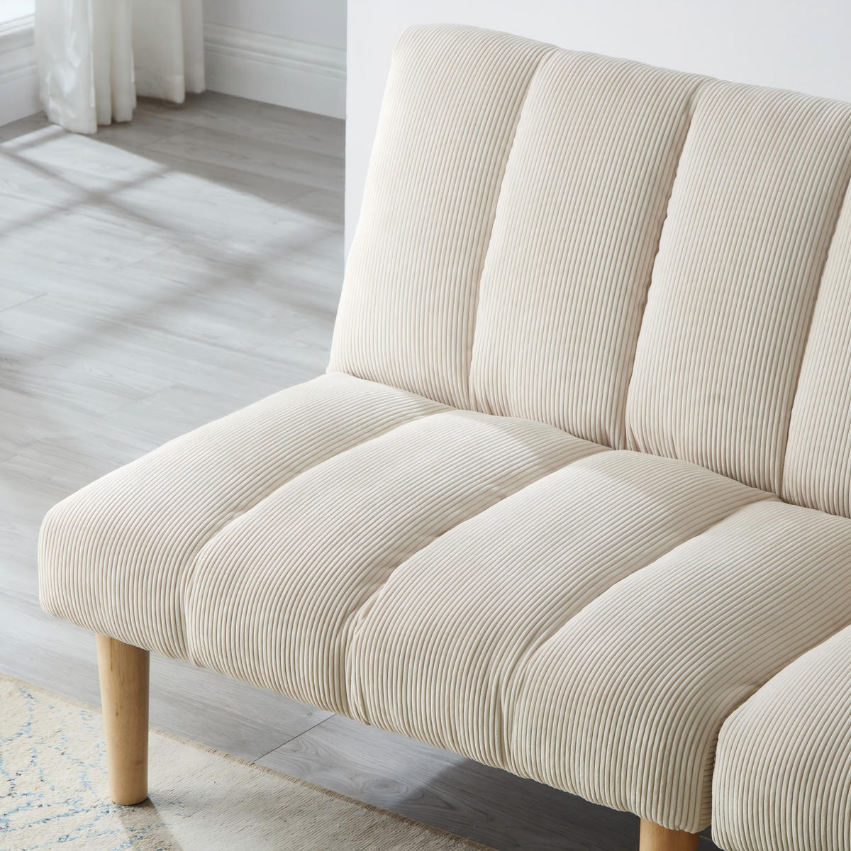 SCHLAFSOFA DE-35238 3-fach verstellbar Beige - Beige, Holzwerkstoff (82/72/167cm) - ComfortXL