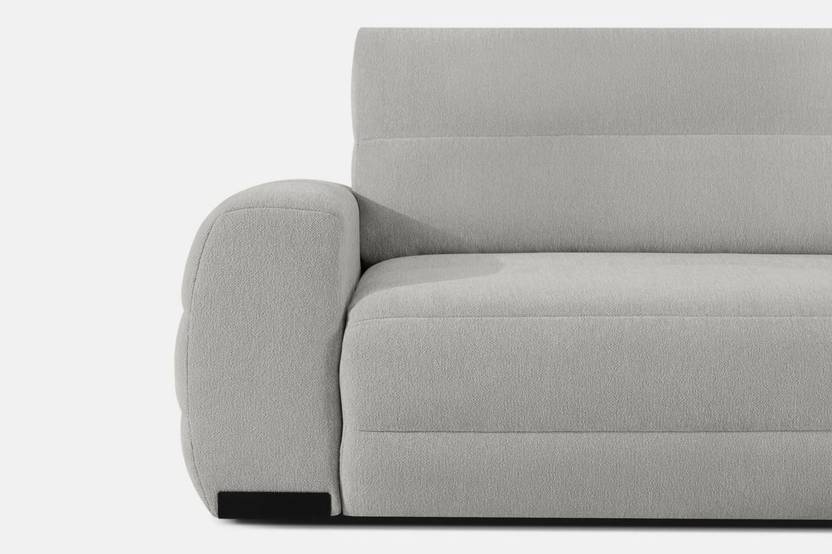 ECKSOFA RECHTS BLUME, Hellgrau - Hellgrau, Holz/Holzwerkstoff (271/164cm) - KONSIMO®