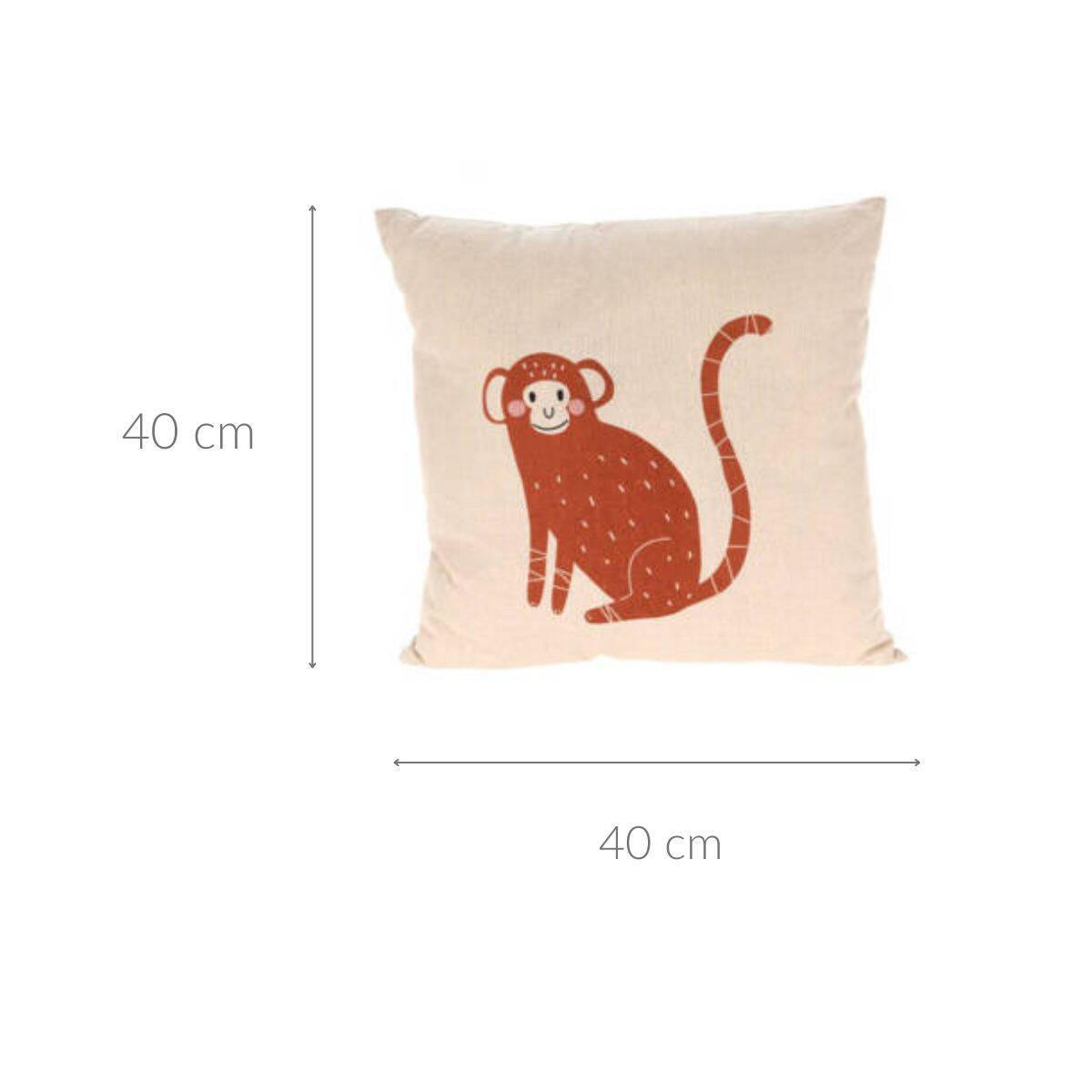 KINDERKISSEN Safari 40/40 cm - Multicolor, Kunststoff (40/40cm)