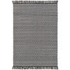 TEPPICH aus recyceltem Material Morty Schwarz/Weiß 80x150 cm - Schwarz, Textil (80/150cm) - benuta Pure