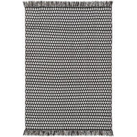 TEPPICH aus recyceltem Material Morty Schwarz/Weiß 200x300 cm - Schwarz, Textil (200/300cm) - benuta Pure
