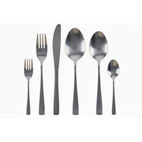 BESTECKSET - Edelstahl - 42 Teile / 8 Personen - Silberfarben, Metall - Studio Tavola
