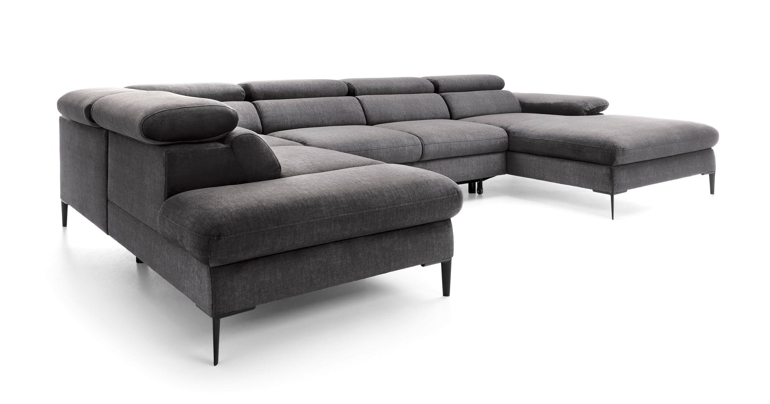Masseno Wohnlandschaft Grau 353x94x182 cm