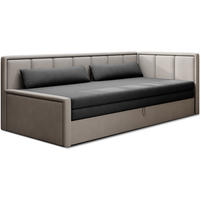 SCHLAFSOFA FULGEO mit Schlaffunktion & Bettkasten – Modernes 3-Sitzer Sofa, Liegefläche 200 x 150 cm - Grau, Kunststoff (214/82/77cm) - Wohnideebilder