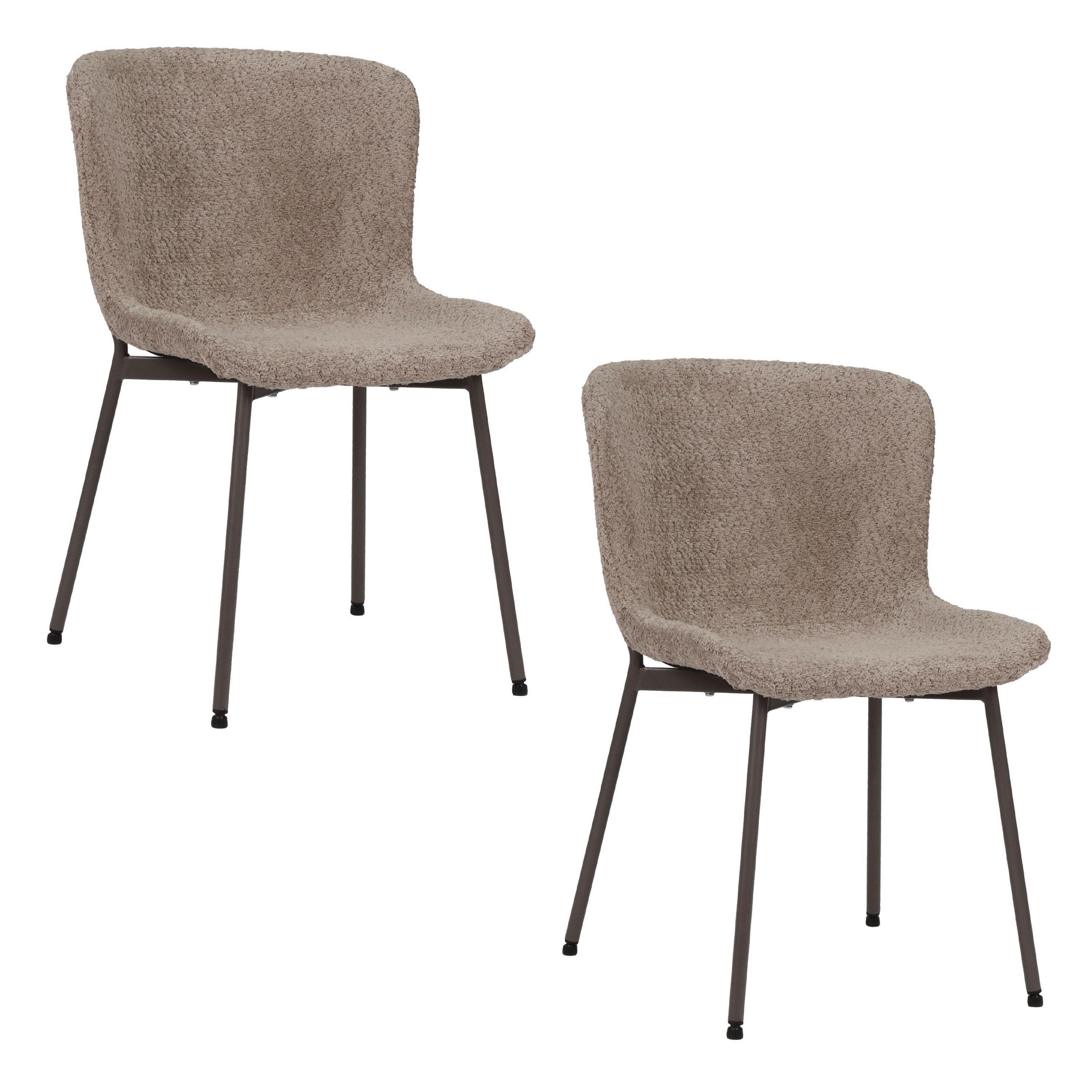Housecraft Living Esszimmerstuhl Taupe 46.5x79x58.5 cm