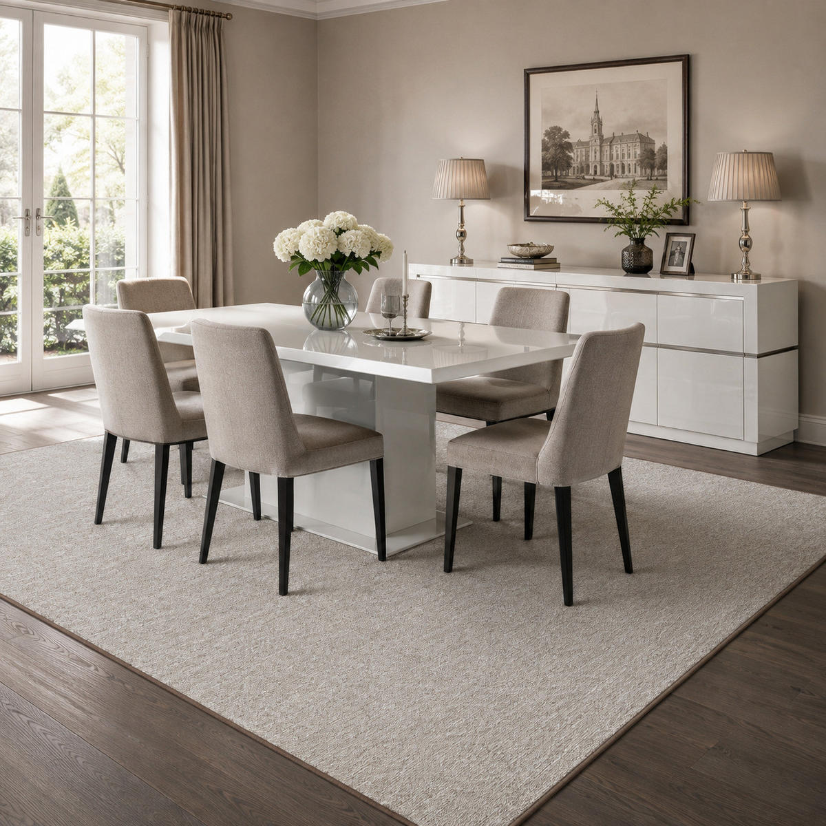 FEINSCHLINGEN VELOUR TEPPICH STRONG - Taupe, Textil (200/300cm) - Snapstyle
