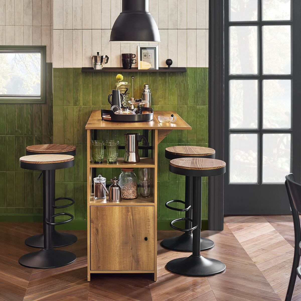BARTISCH Vintage - Braun, Holzwerkstoff/Metall (120/95/63cm) - SoBuy