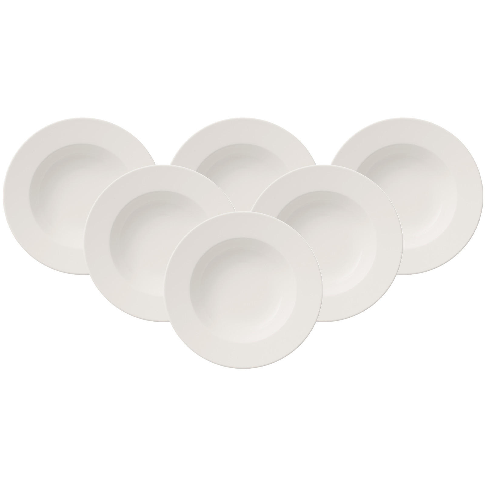 SUPPENTELLER For Me weiß ø 24,7 cm 6er Set - Weiß, Keramik (24.7cm) - Villeroy & Boch