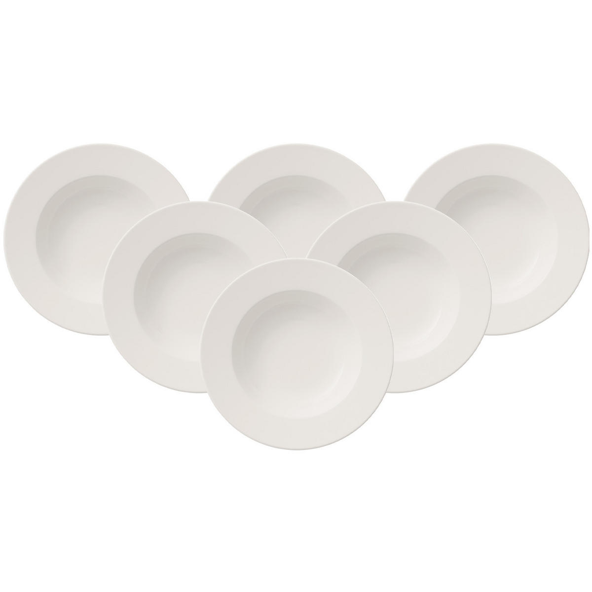 SUPPENTELLER For Me weiß ø 24,7 cm 6er Set - Weiß, Keramik (24.7cm) - Villeroy & Boch