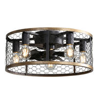 DECKENVENTILATOR DE-16319 20 Zoll Cage-Design reversibel - Schwarz, Kunststoff/Metall (50.8/50.8/18cm) - ComfortXL