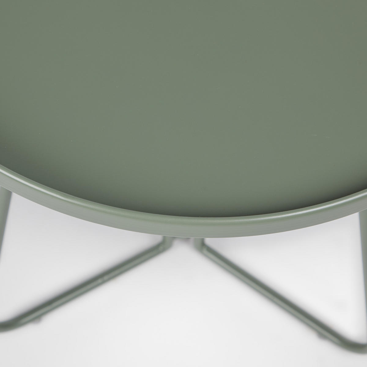 BEISTELLTISCH Porter mit Griff - Grün, Metall (45/45/53cm) - Butlers