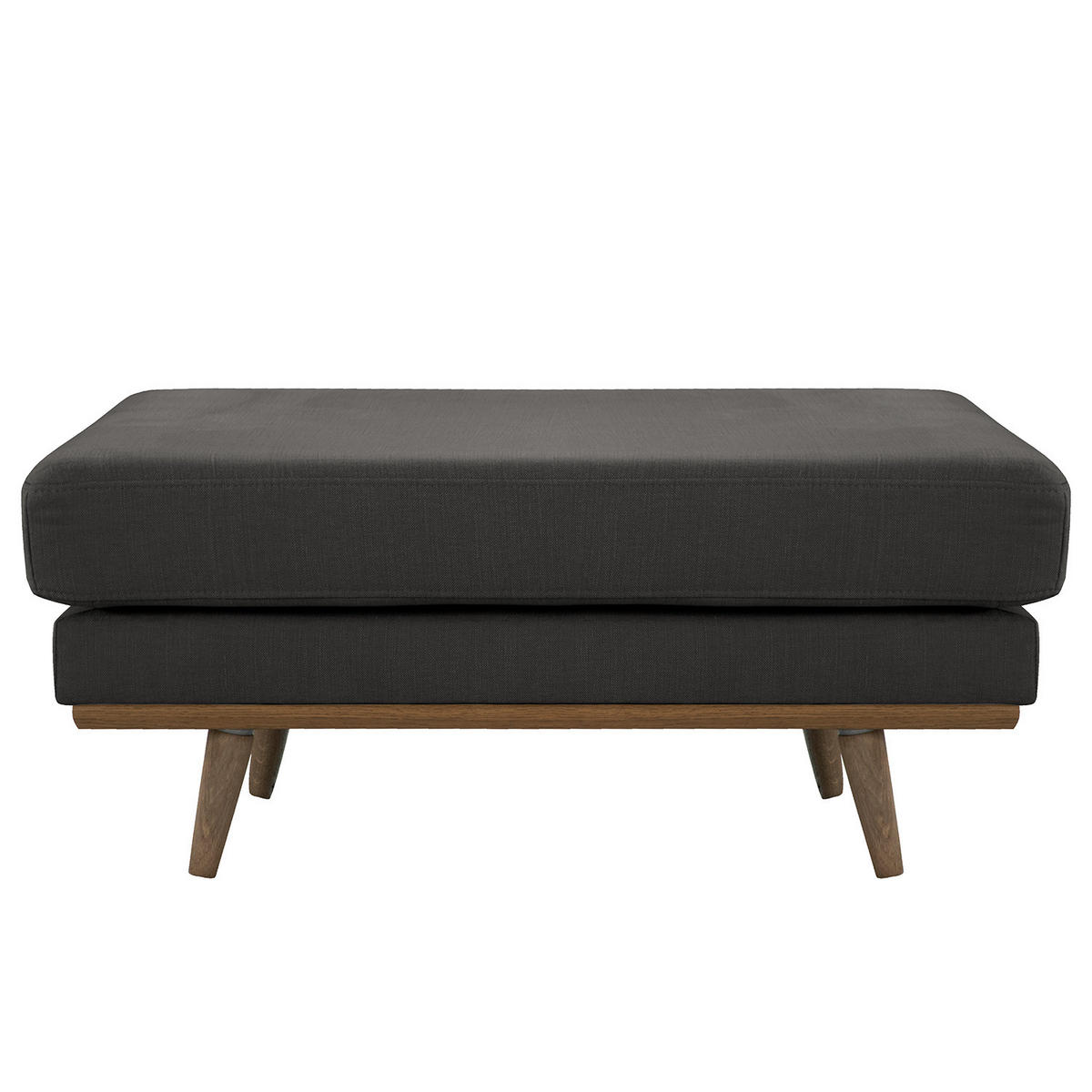 POLSTERHOCKER - Eichefarben/Anthrazit, Textil (85/43/60cm) - home24