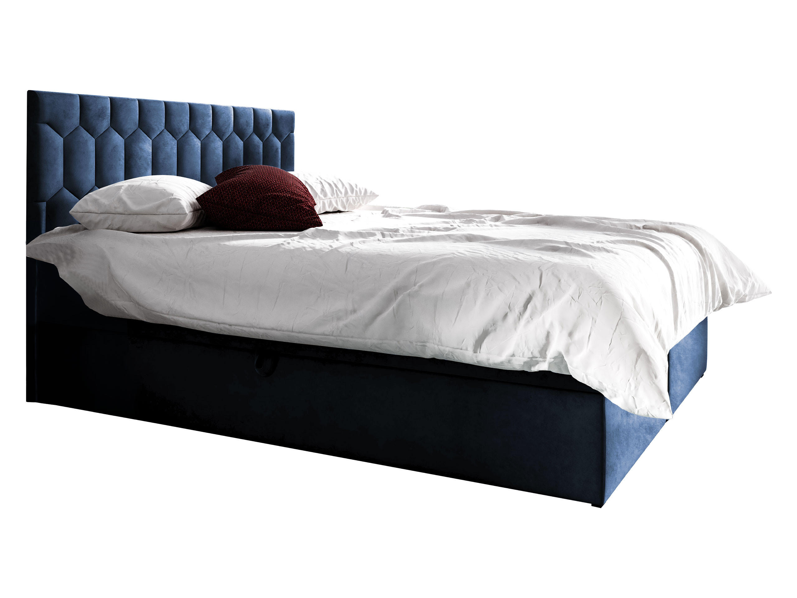 Mirjan24 Boxbett Blau 140x200 cm