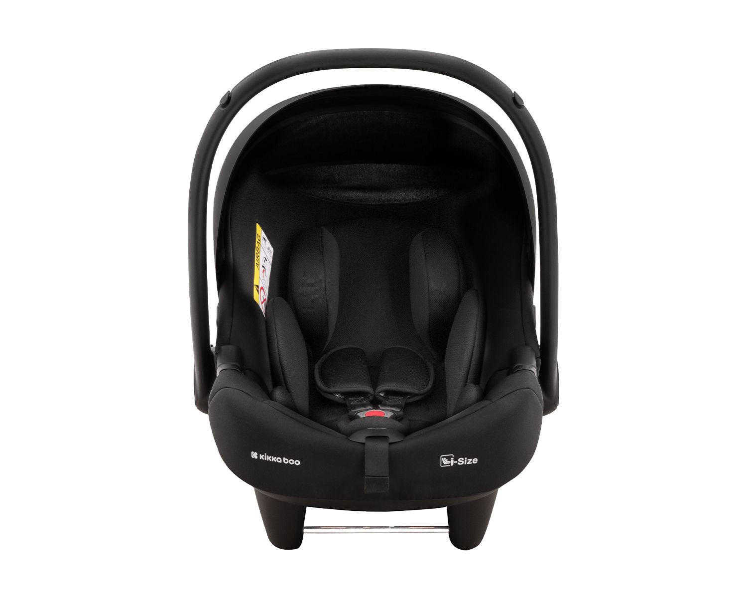 BABYSCHALE i-Prime i-Size schwarz (40 - 87 cm) Gruppe 0+ Kopfstütze verstellbar - Schwarz, Kunststoff (42/77/58cm) - Kikka boo