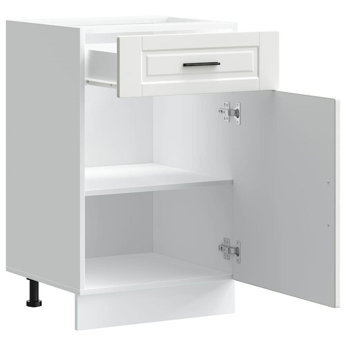 KÜCHENUNTERSCHRANK Porto Weiss Holzwerkstoff - Weiß, Holzwerkstoff (46/81.5/50cm) - vidaXL